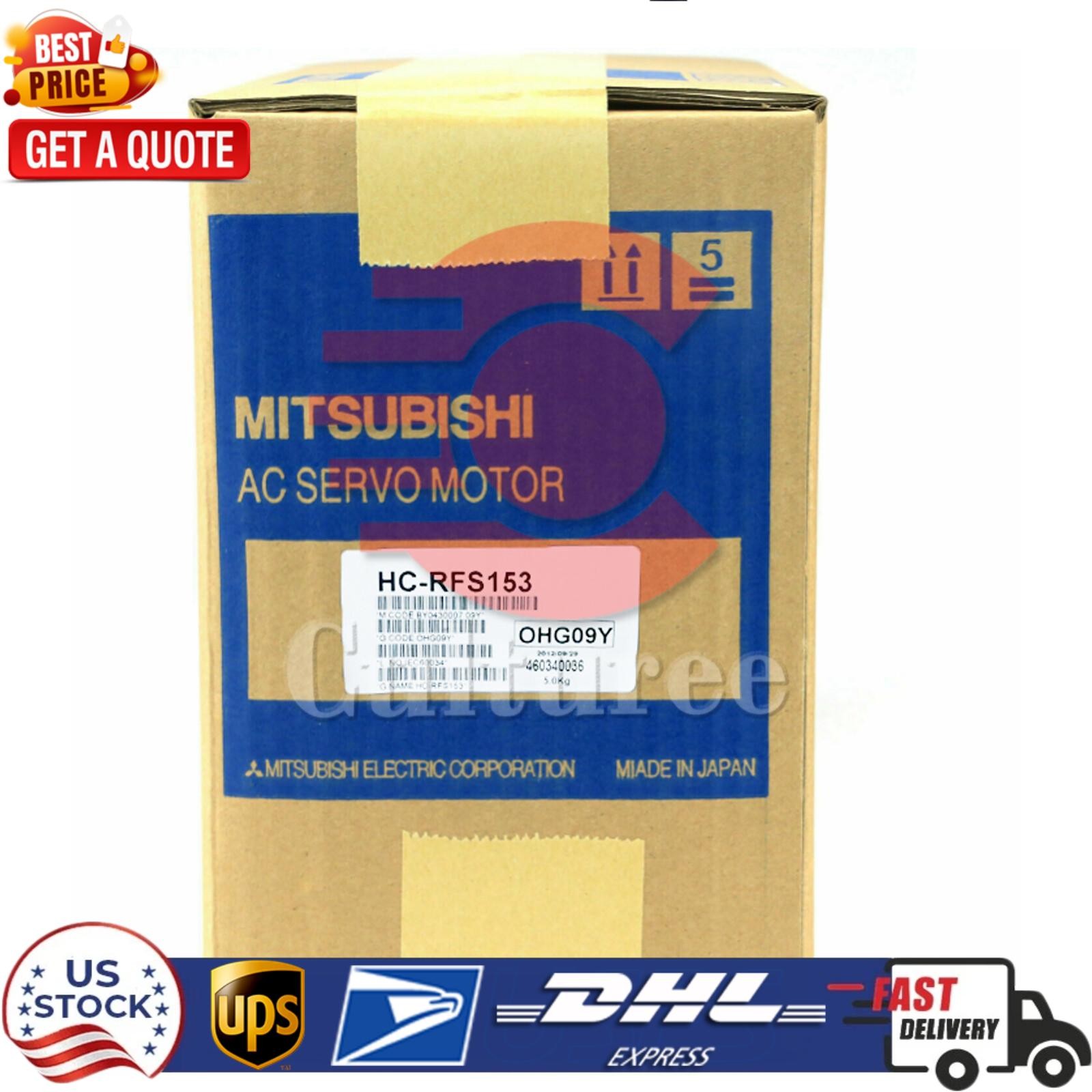 New In Box MITSUBISHI HC-RFS153 HCRFS153 AC Servo Motor