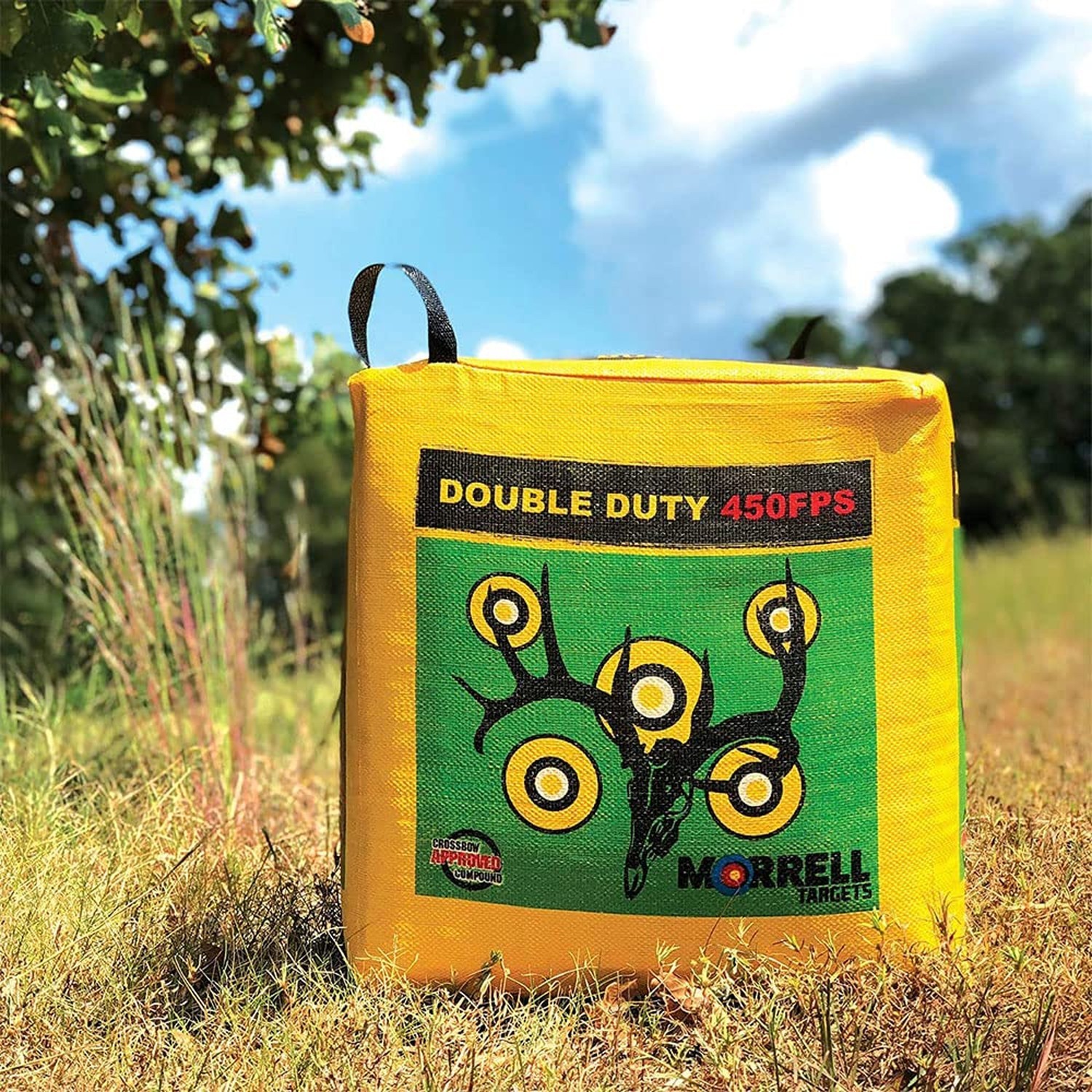 Morrell Double Duty 450 FPS Cube Field Point Archery Bag Target with Traditio...