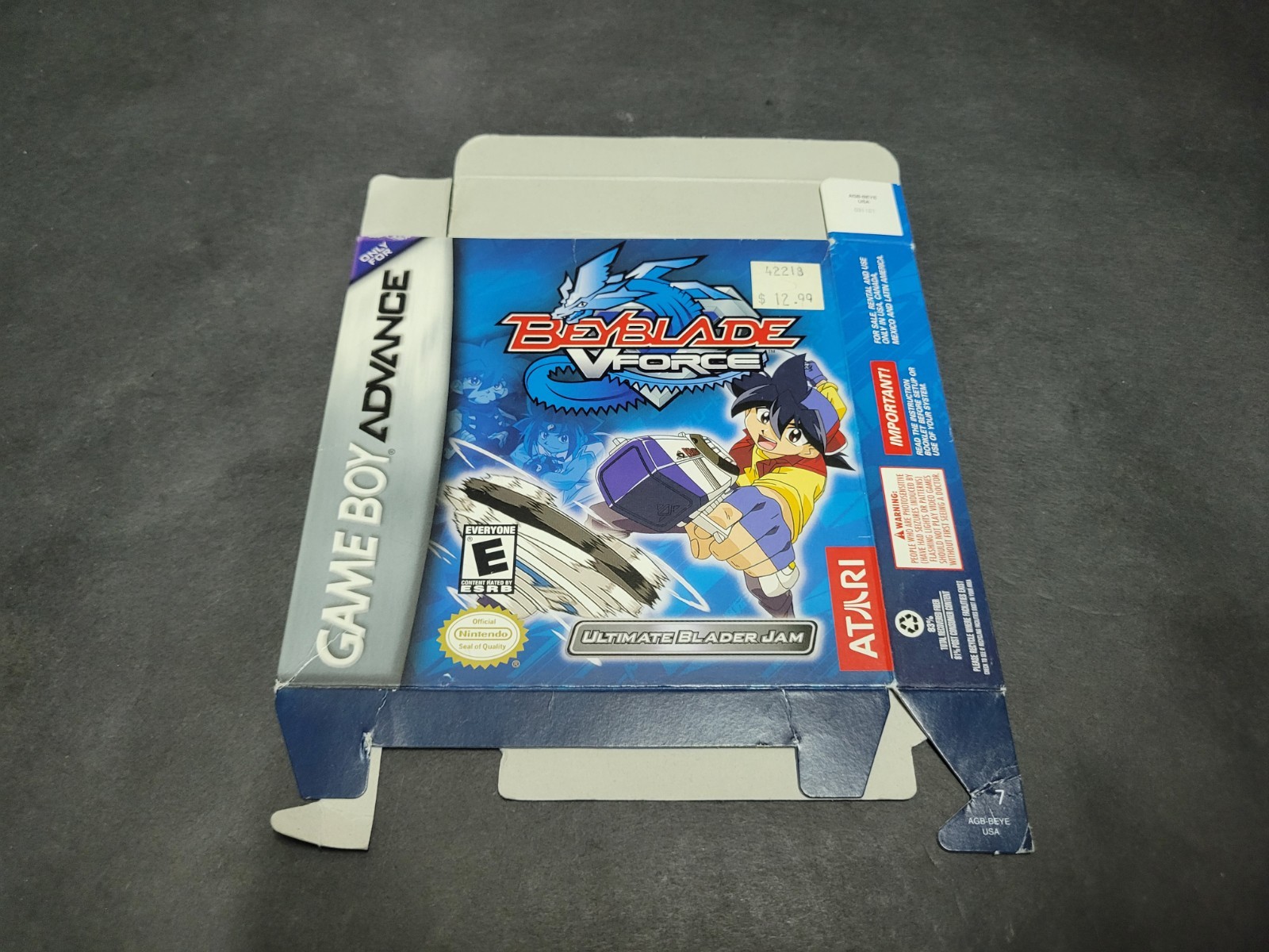 Beyblade V Force GBA **BOX ONLY**  Vforce Gameboy Advance