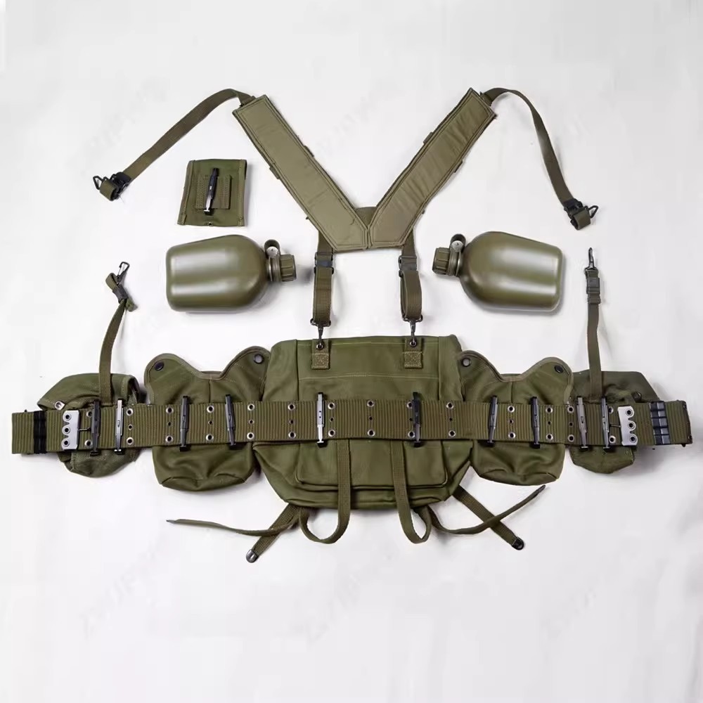 USMC Vietnam War M1956+M1961+M16A1 Tactical Equipment First Aid Water Bottle Set