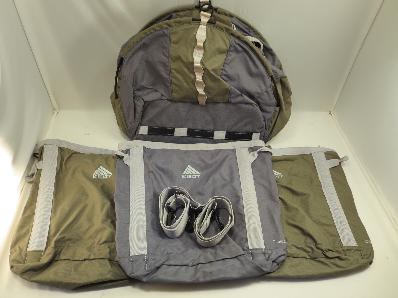 Kelty Camp Hauler with 3 Camp Cartons, Nice Condition!
