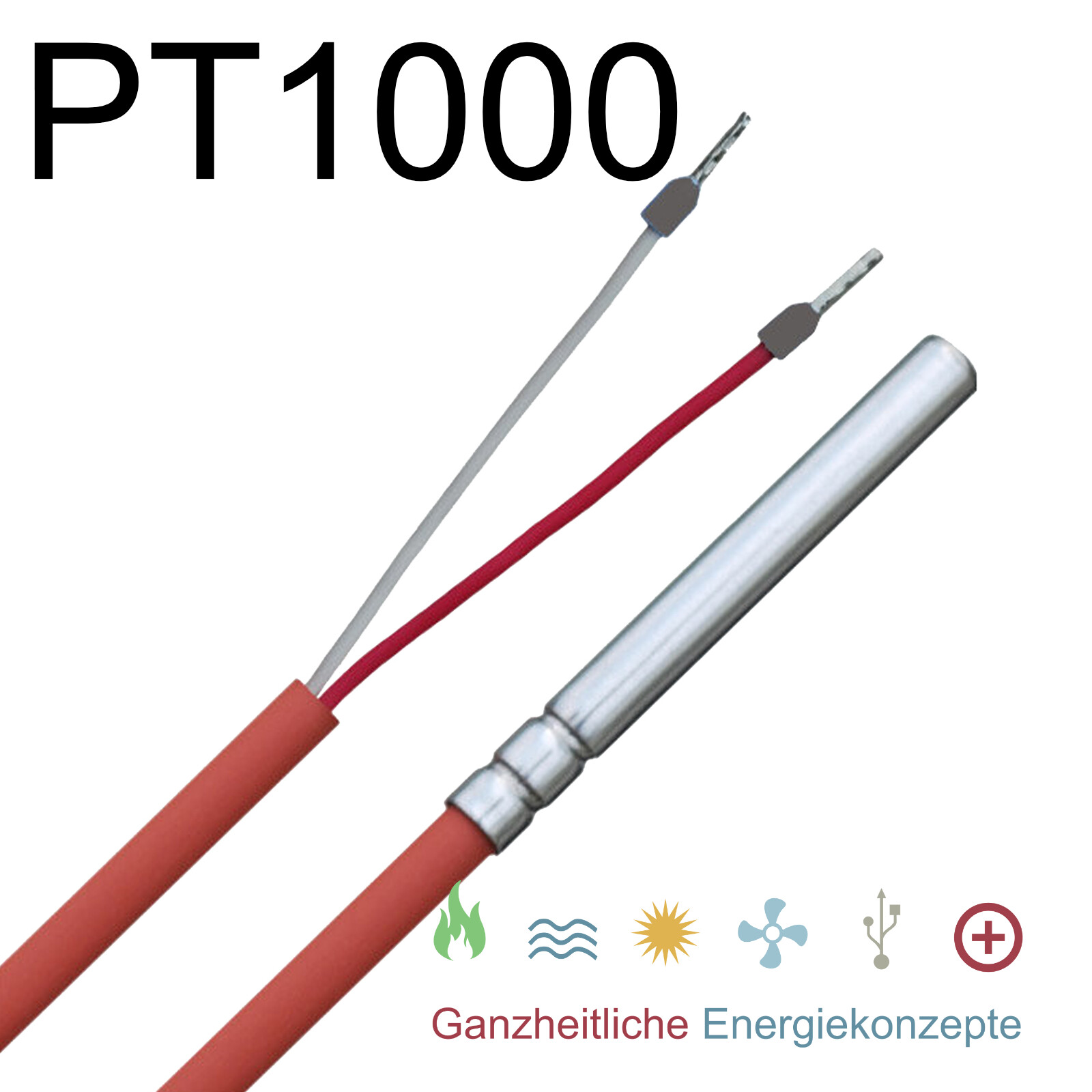 PT1000 / PT 1000 Temperaturfühler Temperatursensor Widerstandsthermometer +250°C