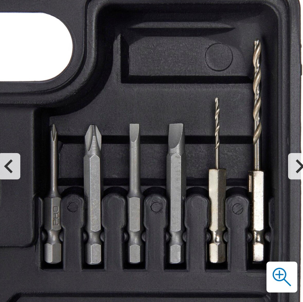 Improvements Cordless Drill with 44-piece Accessory Set & Storage Case -pink