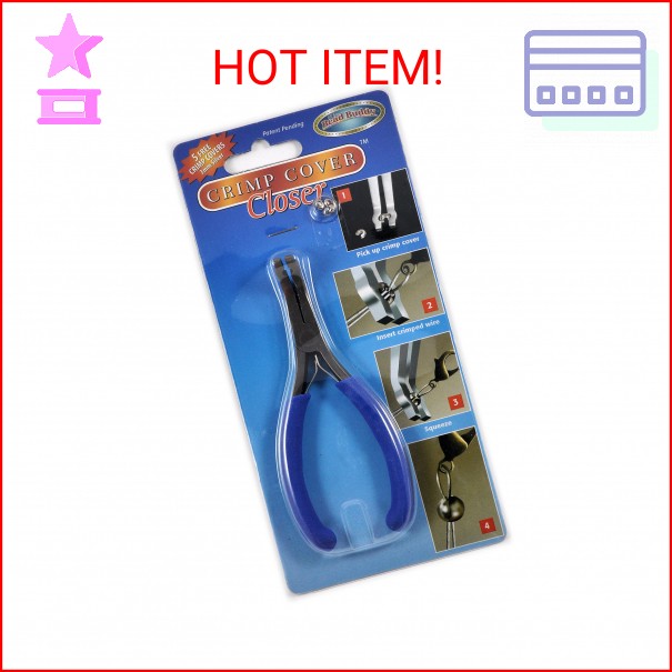Bead Buddy Jewelry Crimping Pliers - Professional Crimp Cover Closer Tool for Je