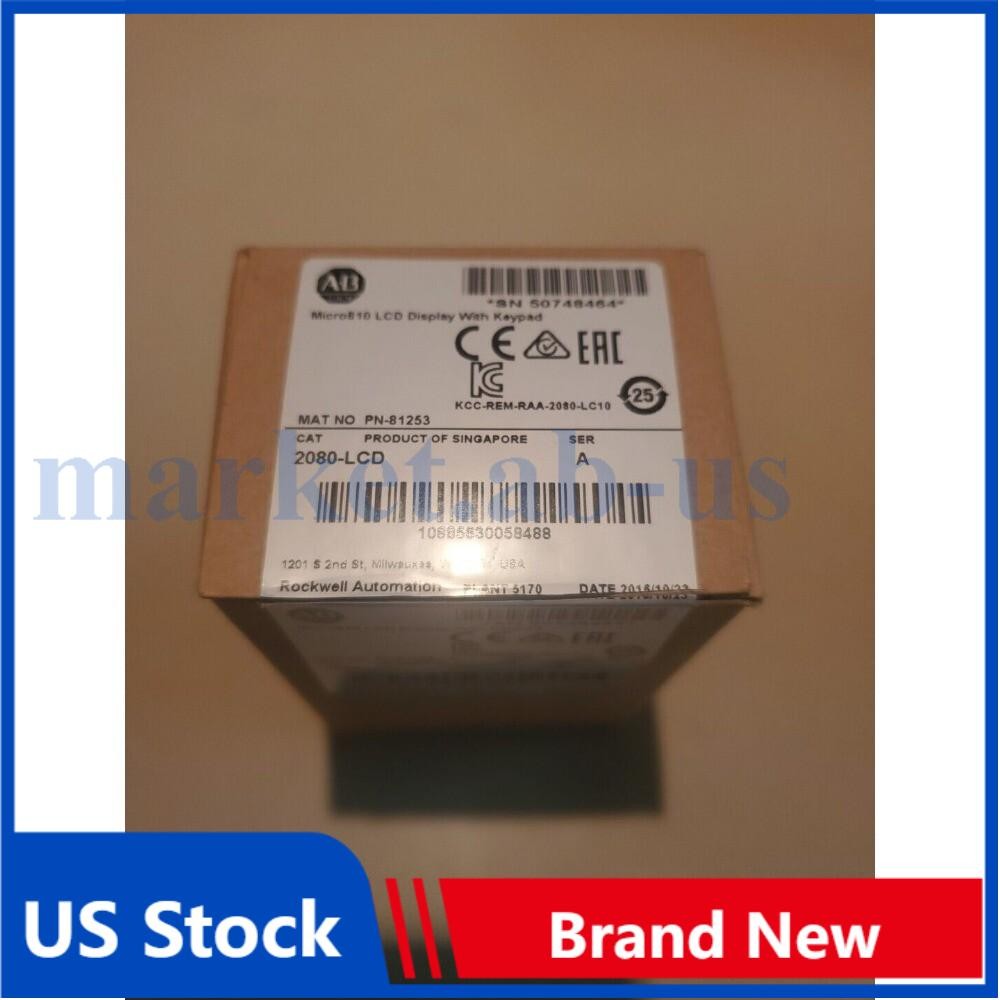 New Allen Bradley 2080-LCD Micro810 Controller Display with Keypad US Free Tax