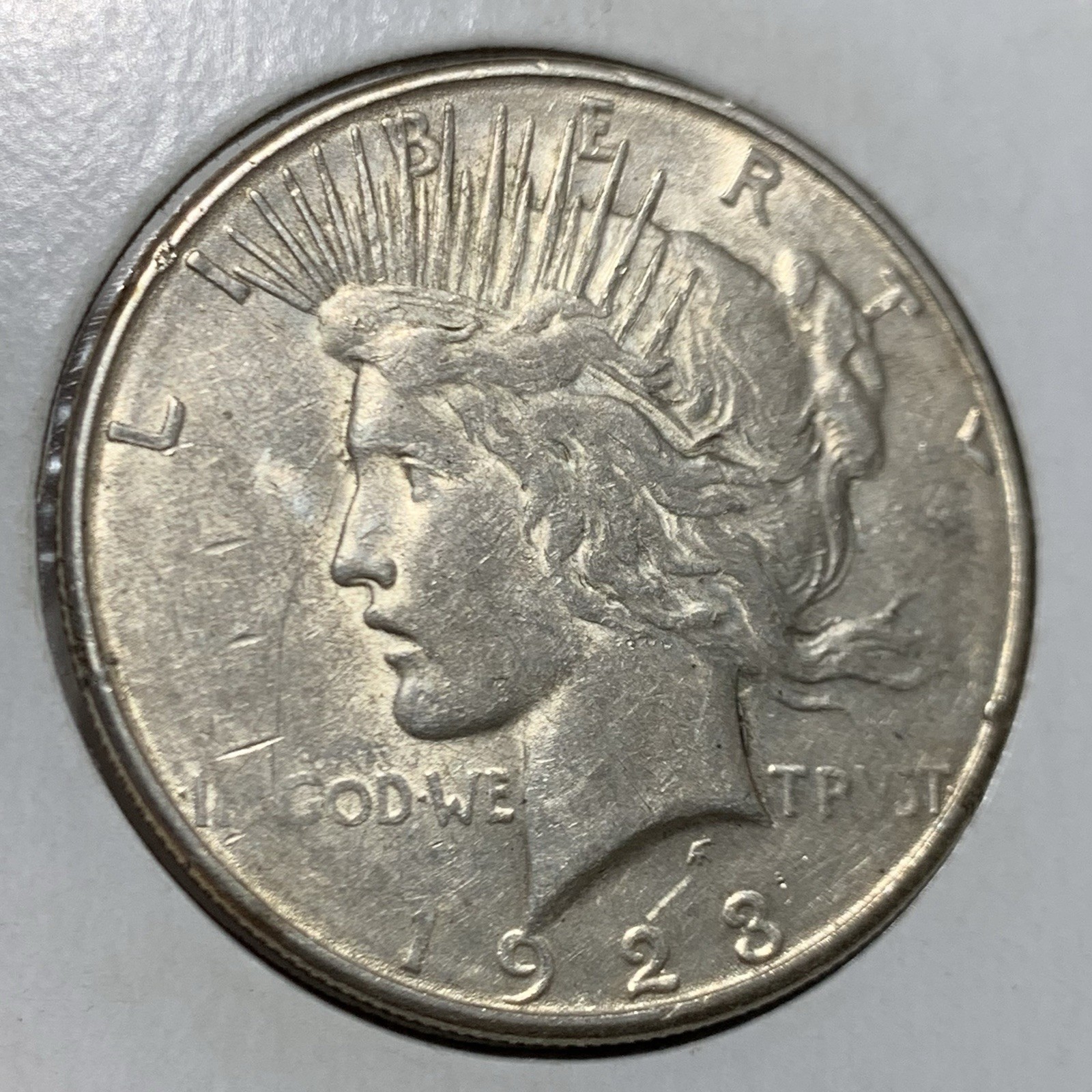 1923 Peace Silver Dollar Mint Grease Struck Date & “T” Error