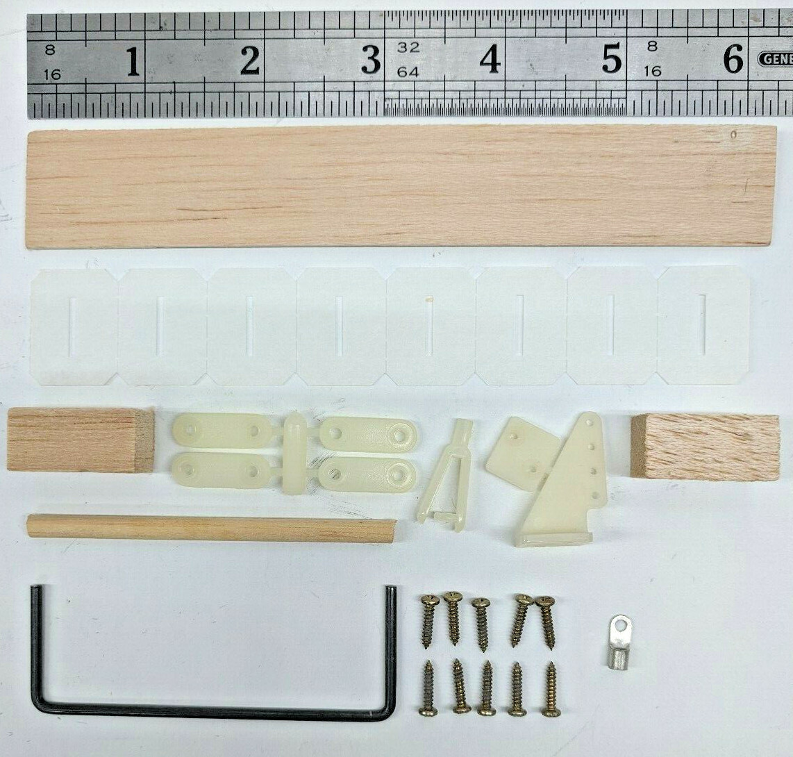 20pc HARDWARE KIT PARTS RC Balsa Model Airplane Control Horn Hinges Linkage