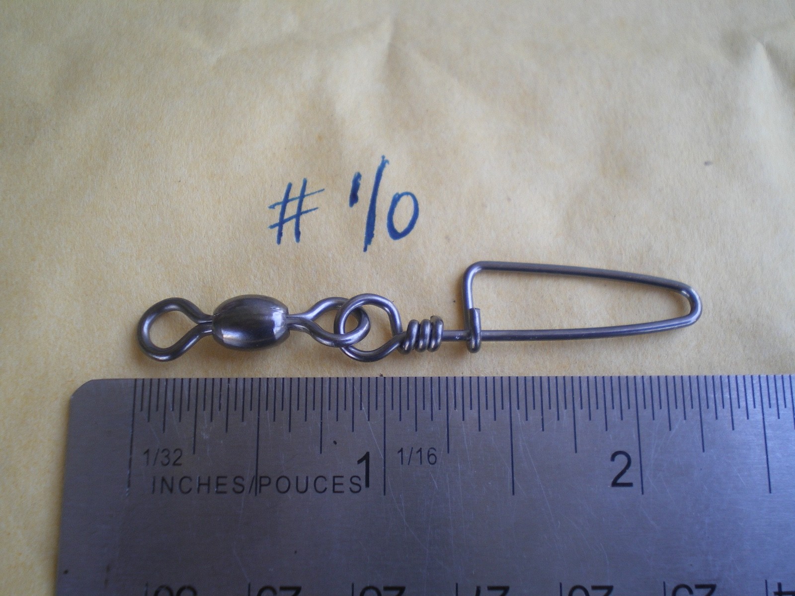 30 PCS. BLACK NICKEL COASTLOCK SNAP CRANE SWIVEL #1/0, 140 LBS TEST 2-1/2"X5/16"