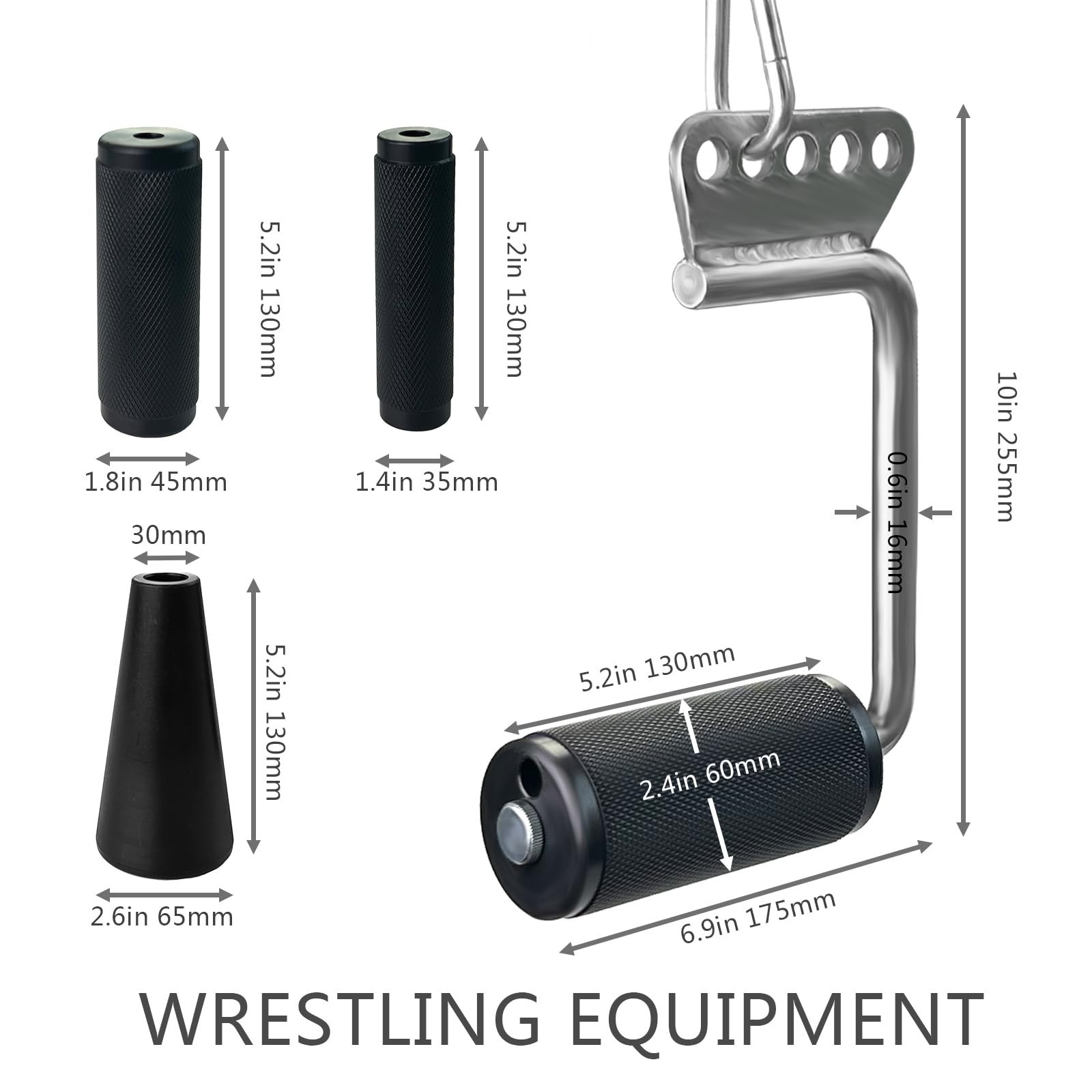 KORIKAHM Arm Wrestling Handles, Thick Armwresting Training Equipment LAT Pull...