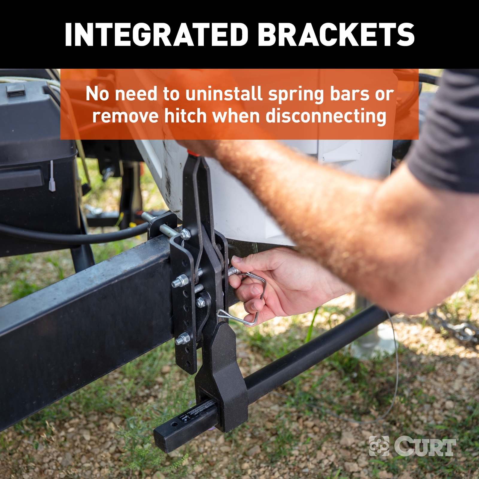 TruTrack 2P Trailer-Mounted Weight Distribution Hitch, 8-10K
