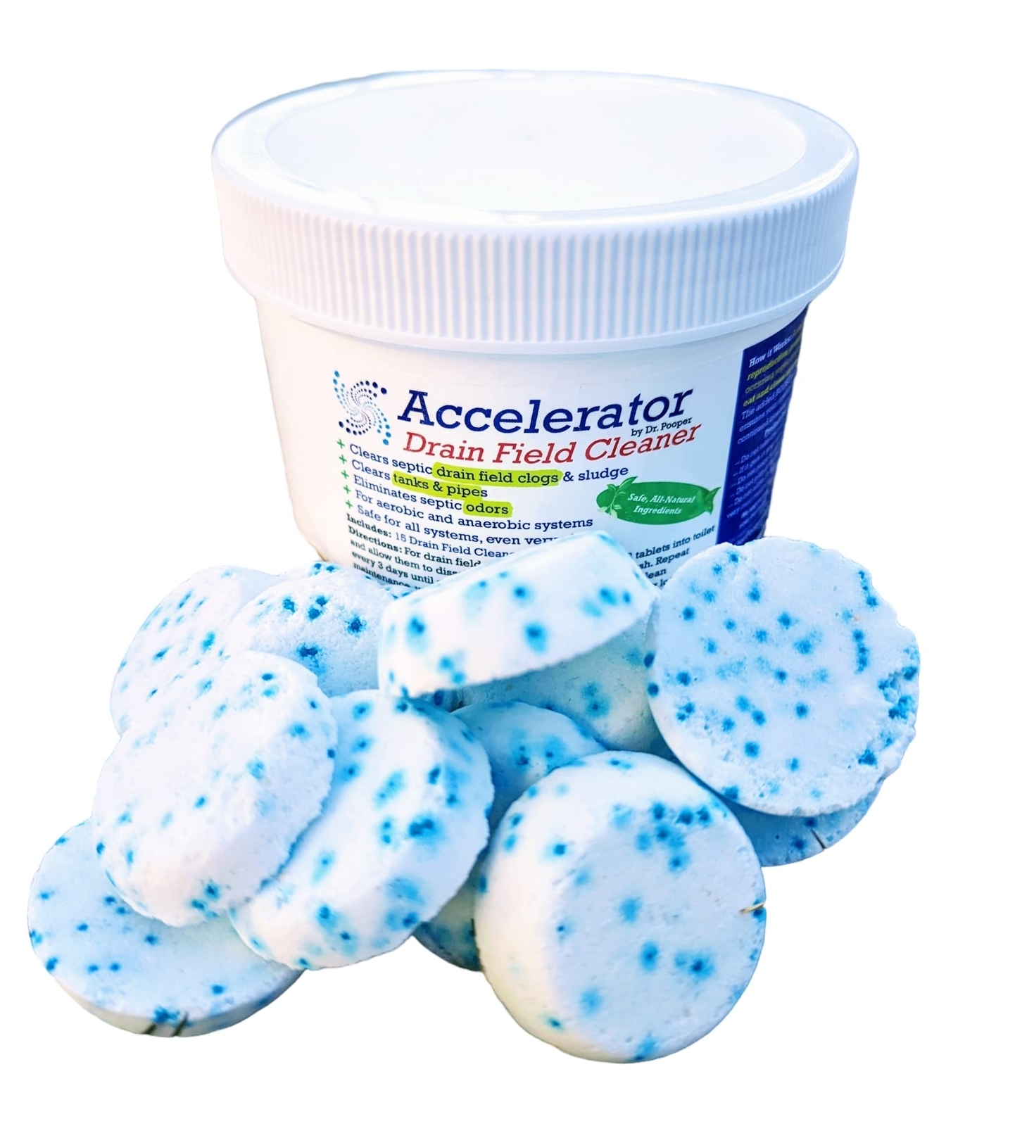 Accelerator by Dr. Pooper Drain Field Cleaner - Clears Septic Tank PLUS the L...