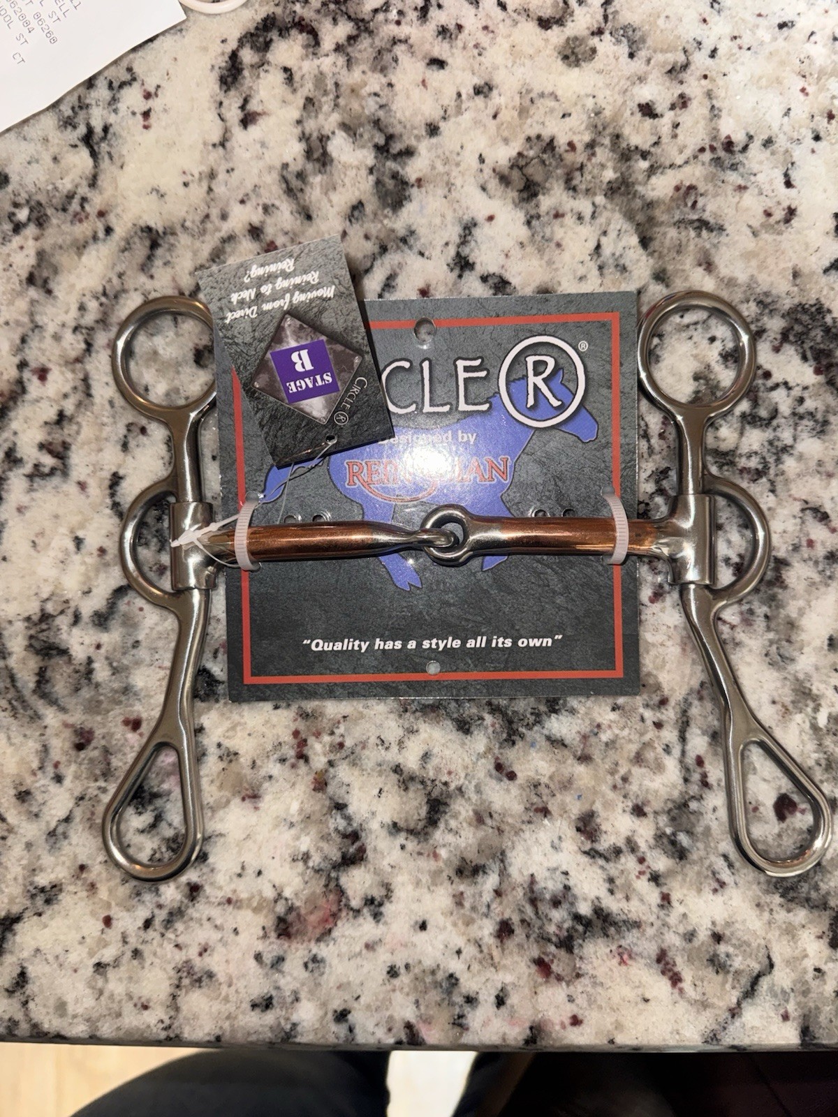 Reinsman Circle R 🐎 CR424 ~ Argentine Bit  ~ Smooth Copper Snaffle ~ NEW
