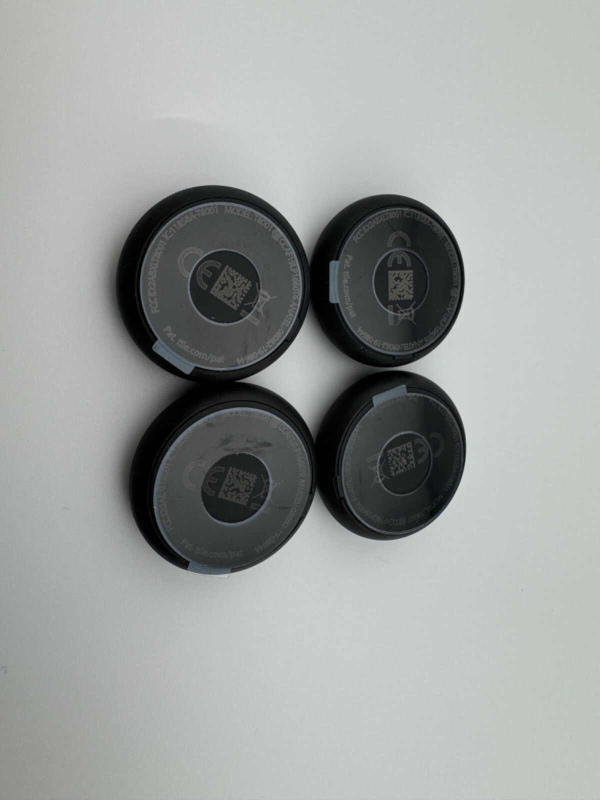 [4-PACK] TILE STICKER (2020) SMALL ADHESIVE BLUETOOTH TRACKER FINDER LOCATOR