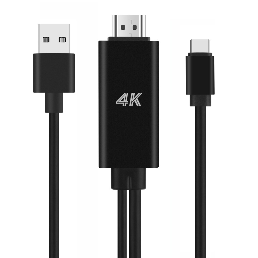 For iPhone 16/Pro/Max/Plus - AV Cable USB-C to 4K HDMI Adapter TV Video Hub