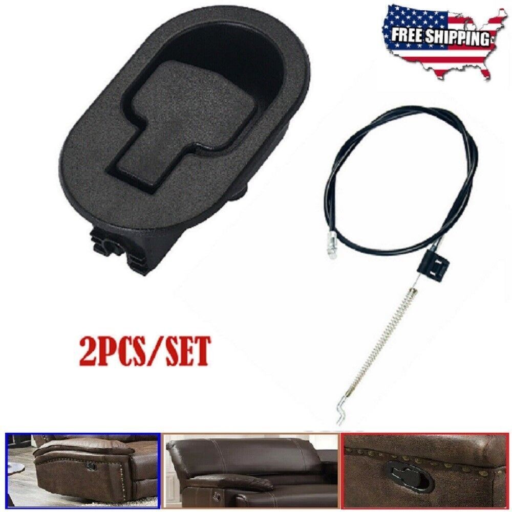 Sofa Recliner Release Pull Handle Replacement Chair Couch Cable Lever Black US