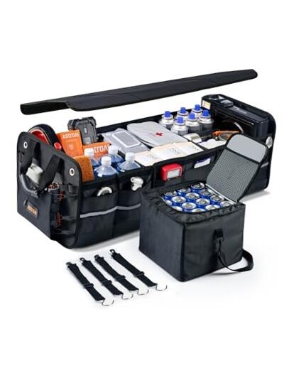 Car Trunk Organizer Storage Large for SUV, Truck, Pickup, Collapsible Trunk