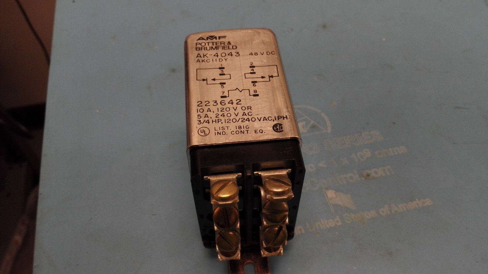 Potter & Brumfield AKC11DY 48VDC Relay , AK-4043