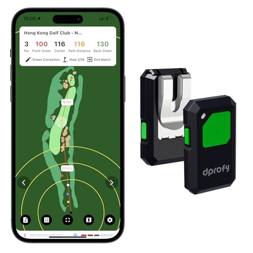 Golf GPS Range Finder Work with APP, Golf GPS Device with Voice Output