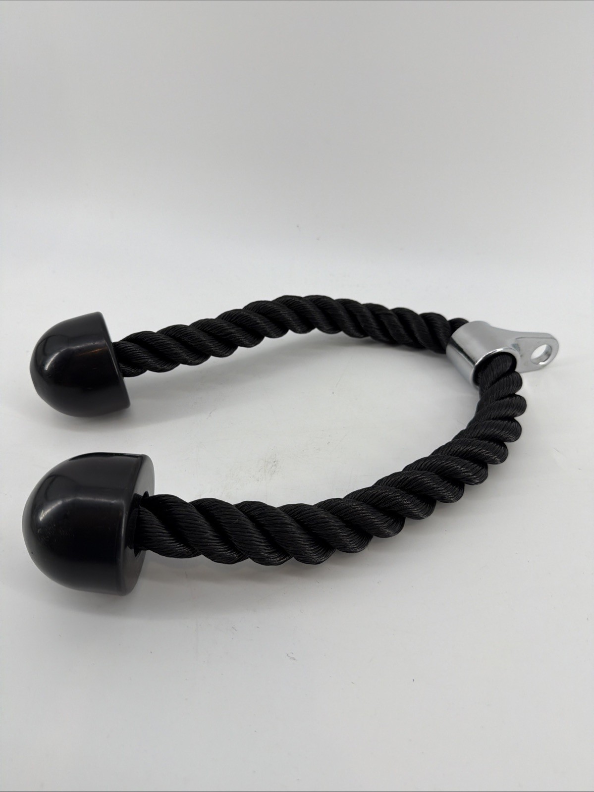 Single or Dual Grip Tricep Rope, Pull Down Cable Machine Attachment