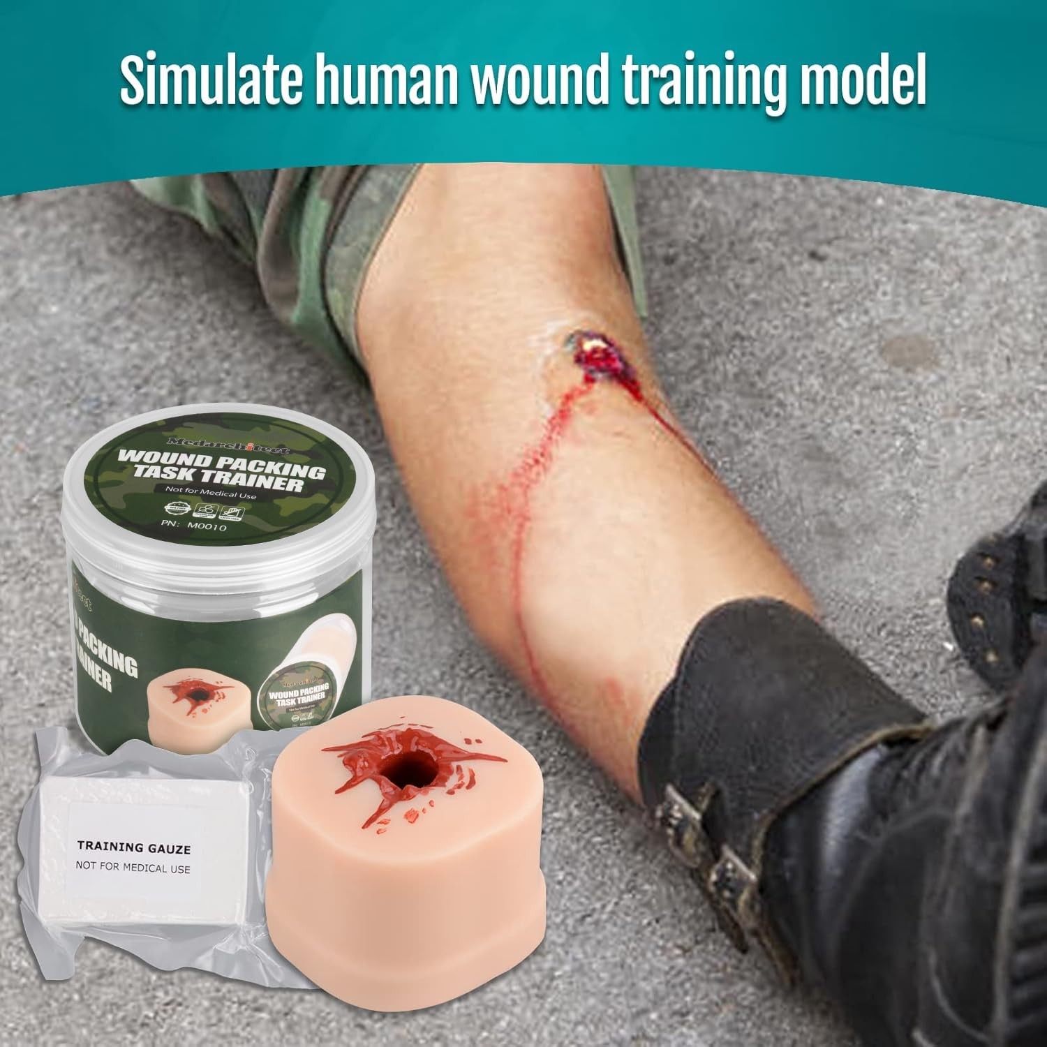 Medarchitect Wound Packing Task Trainer, Bleed Control Tourniquet Trainer,...
