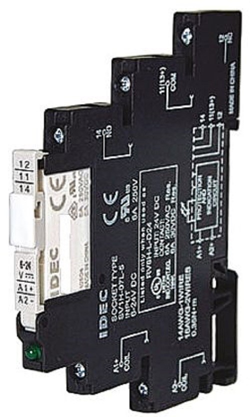 Idec Series 110V AC/DC DIN Rail Interface Relay Module, Screw - RV8H-L-AD110