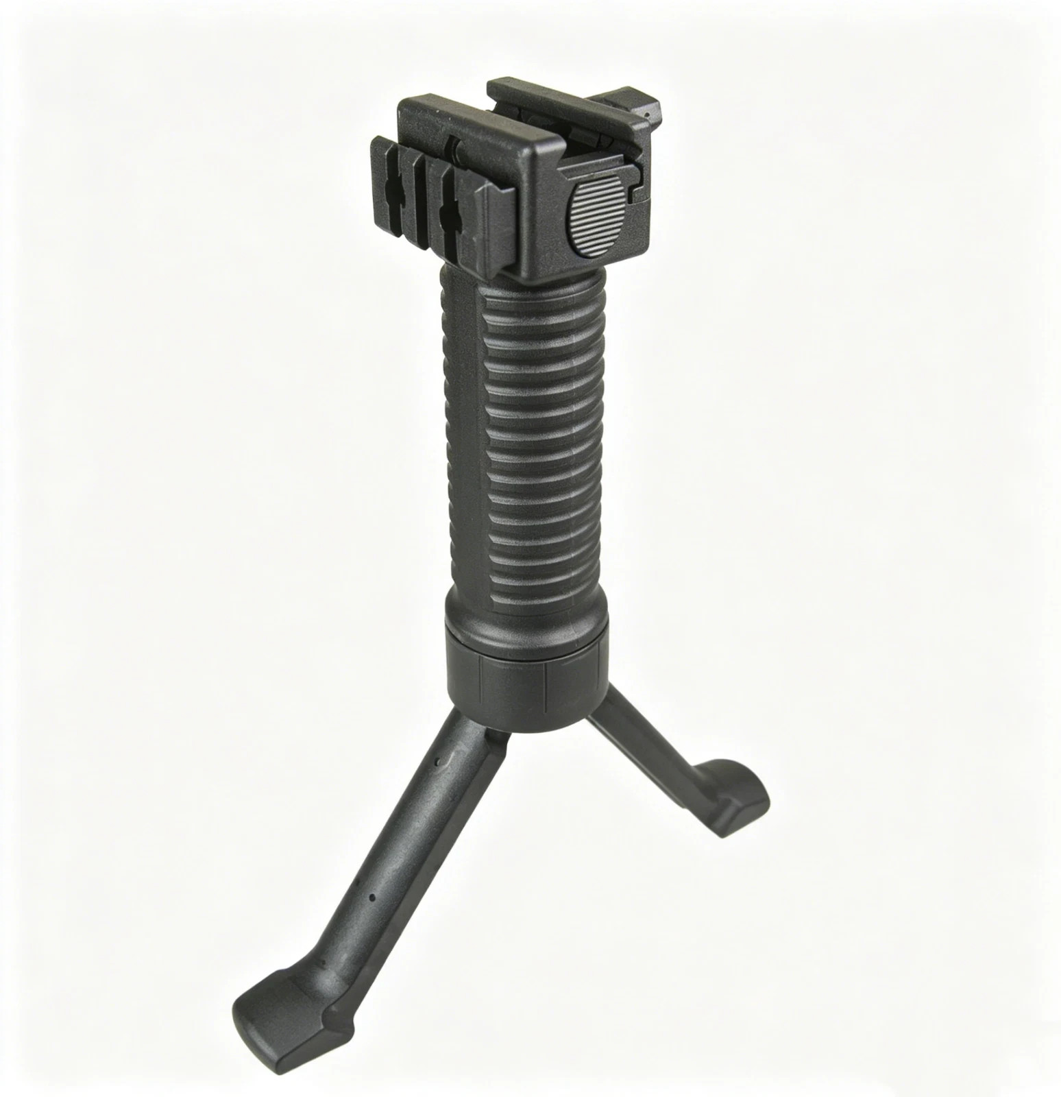 Bipod Picatinny Rail Mount Black Quick Detach Spring Loaded