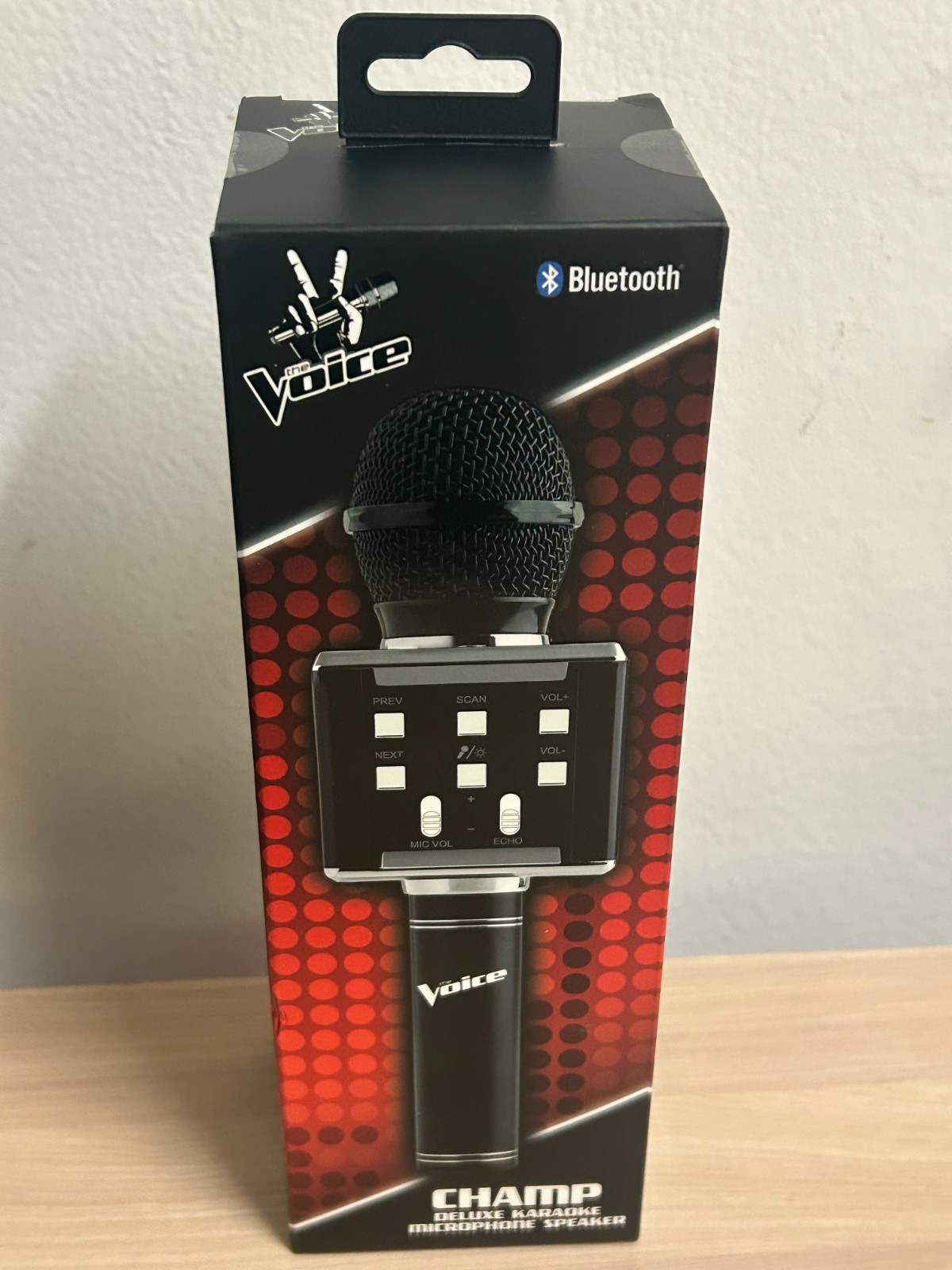 The Voice Champ Deluxe Wireless Handheld Karaoke Bluetooth Microphone New