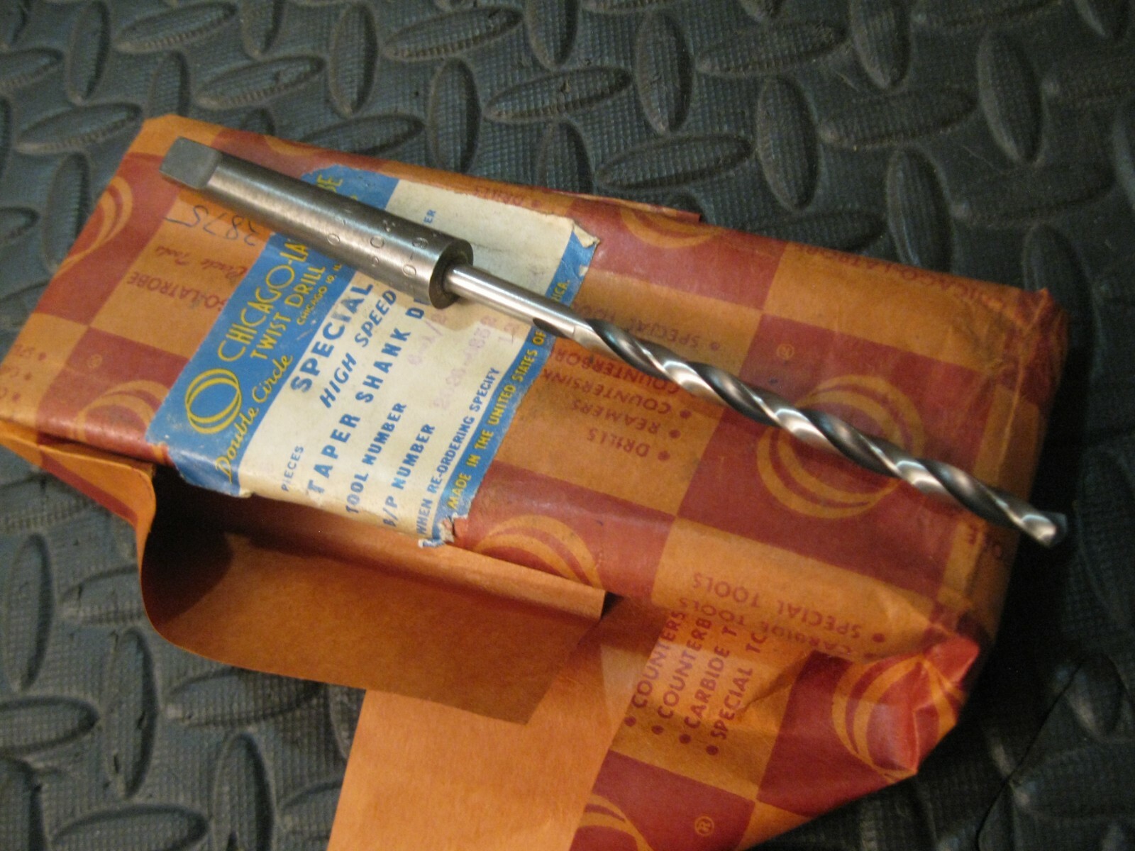 15/64" #1mt Shank Drill, 6" Oal. Vintage Chicago Latrobe USA