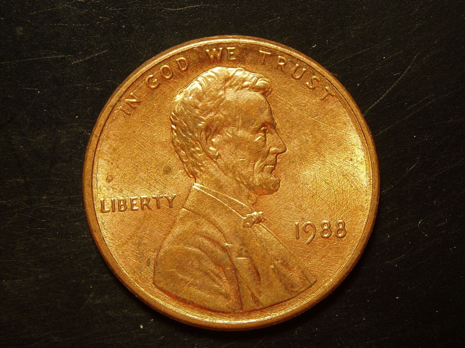 1988  AU LINCOLN MEMORIAL CENT #2