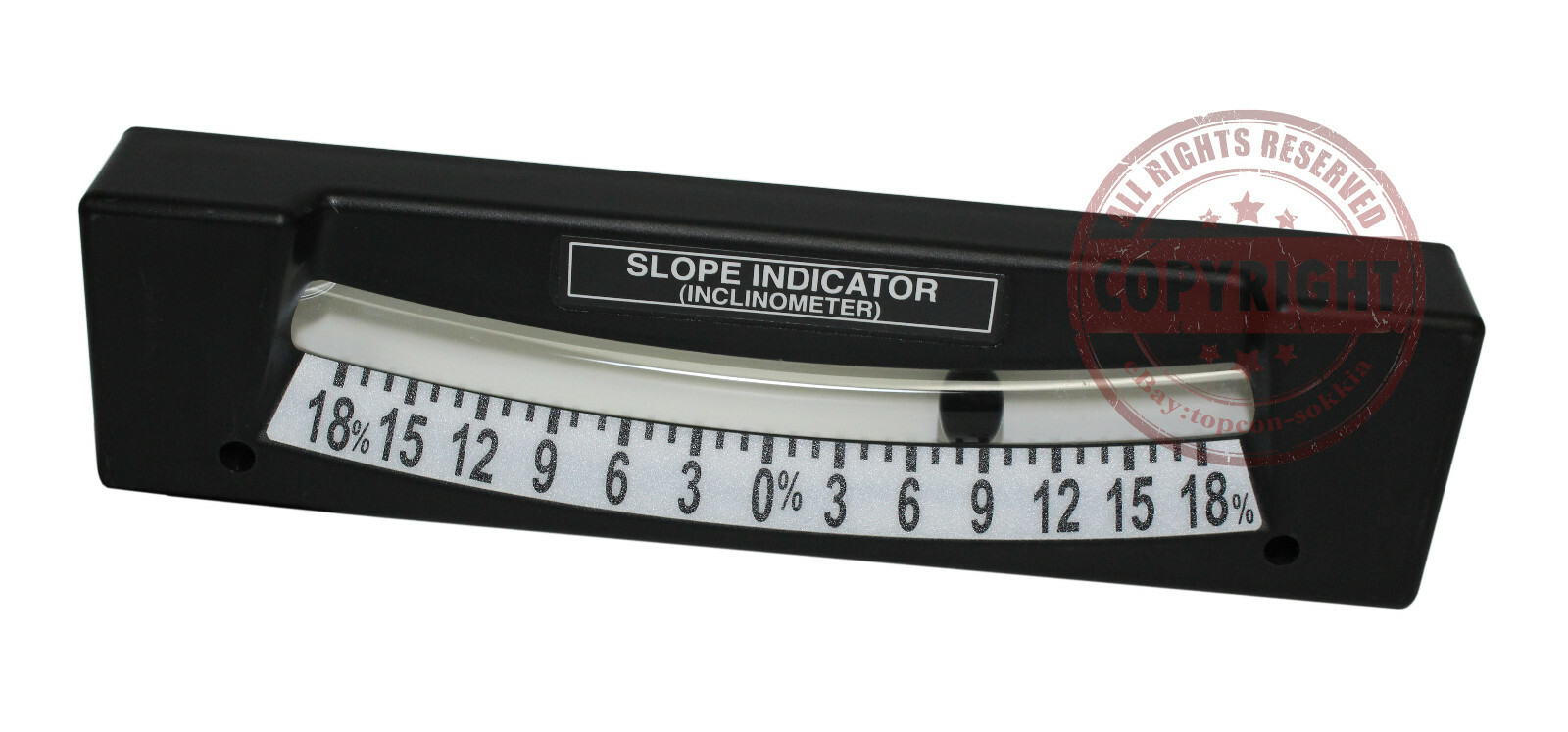 TPI SLOPE METER INDICATOR 0-18%, LEVEL, INCLINOMETER, PERCENT, FOR DOZER, GRADER