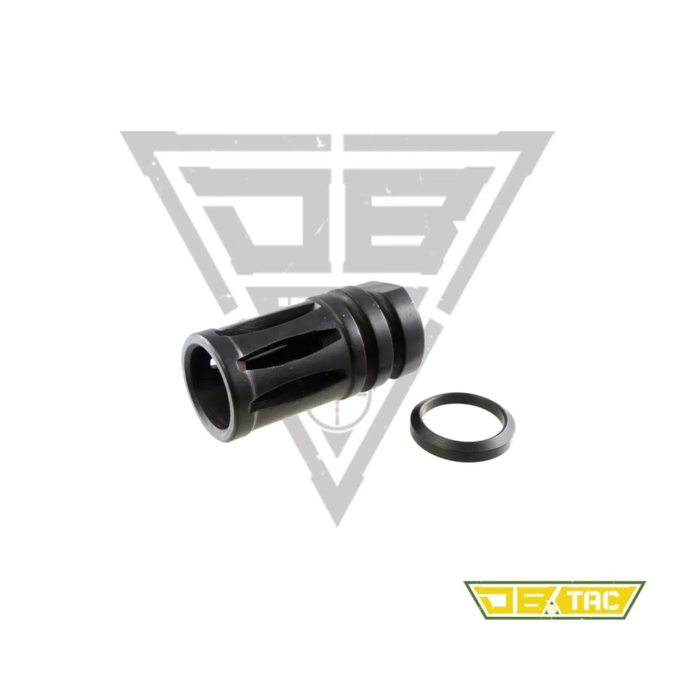 Black Steel Muzzle Brake Compensator 5/8x24 TPI Thread For 9mm