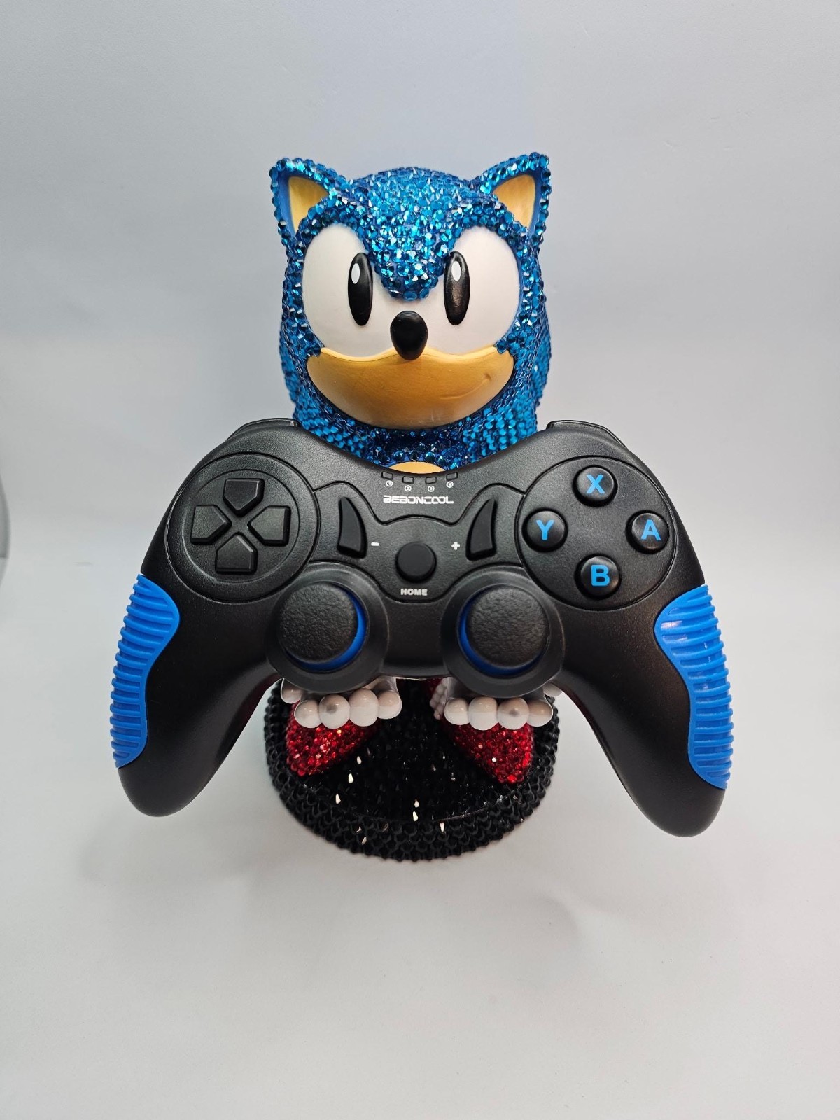 Rhinestoned Custom Handmade Sonic The Hedgehog Phone & Controller Holder