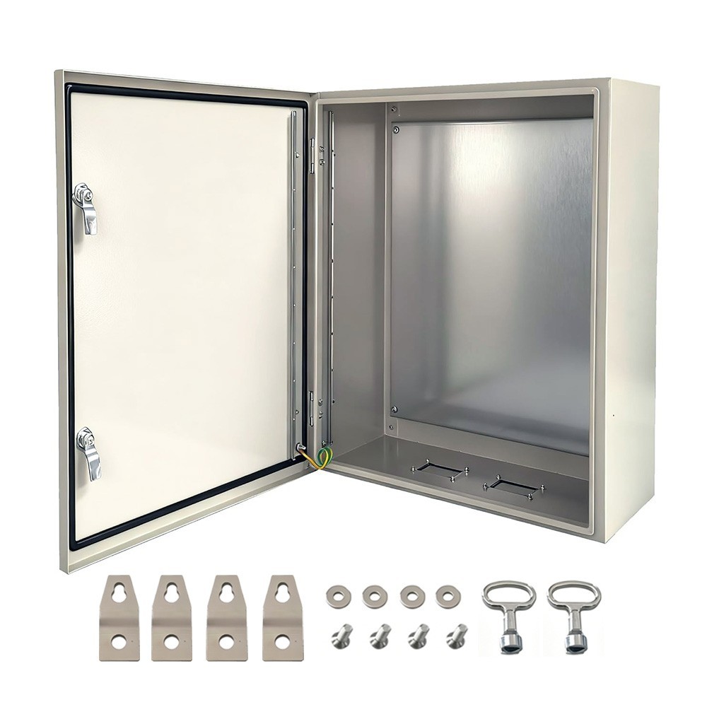 24x16x12 Carbon Steel Enclosure, 1.5mm SturdyWaterproof Electrical Enclosure Box
