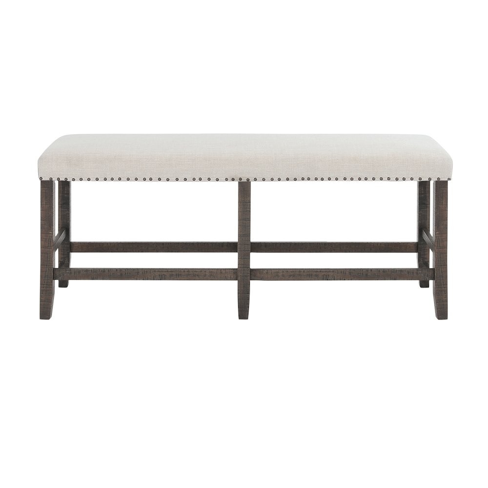 Willow Creek Distressed Solid Wood Counter Height Dining Bench