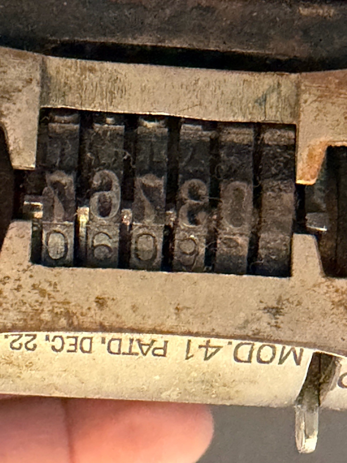 Antique American Visible Model 41 Numbering Machine Pat Dec 22 1908 Working