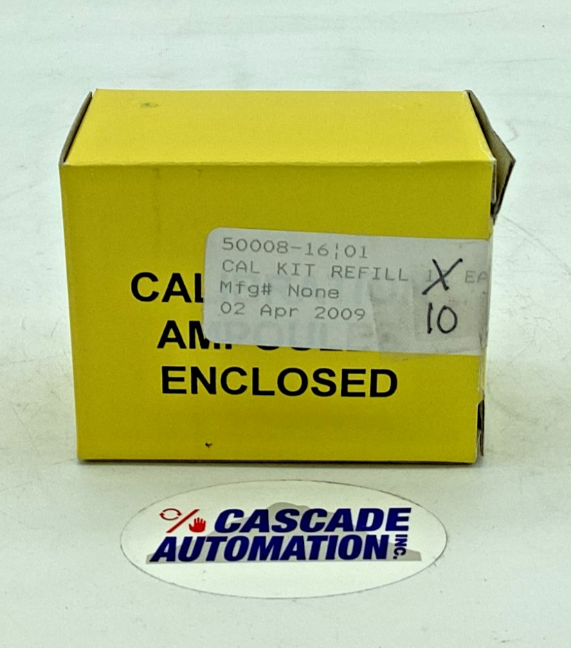 GENERAL MONITORS 50008-16 H2S CALIBRATION AMPOULES | BOX OF 10 | EXPIRED 2012