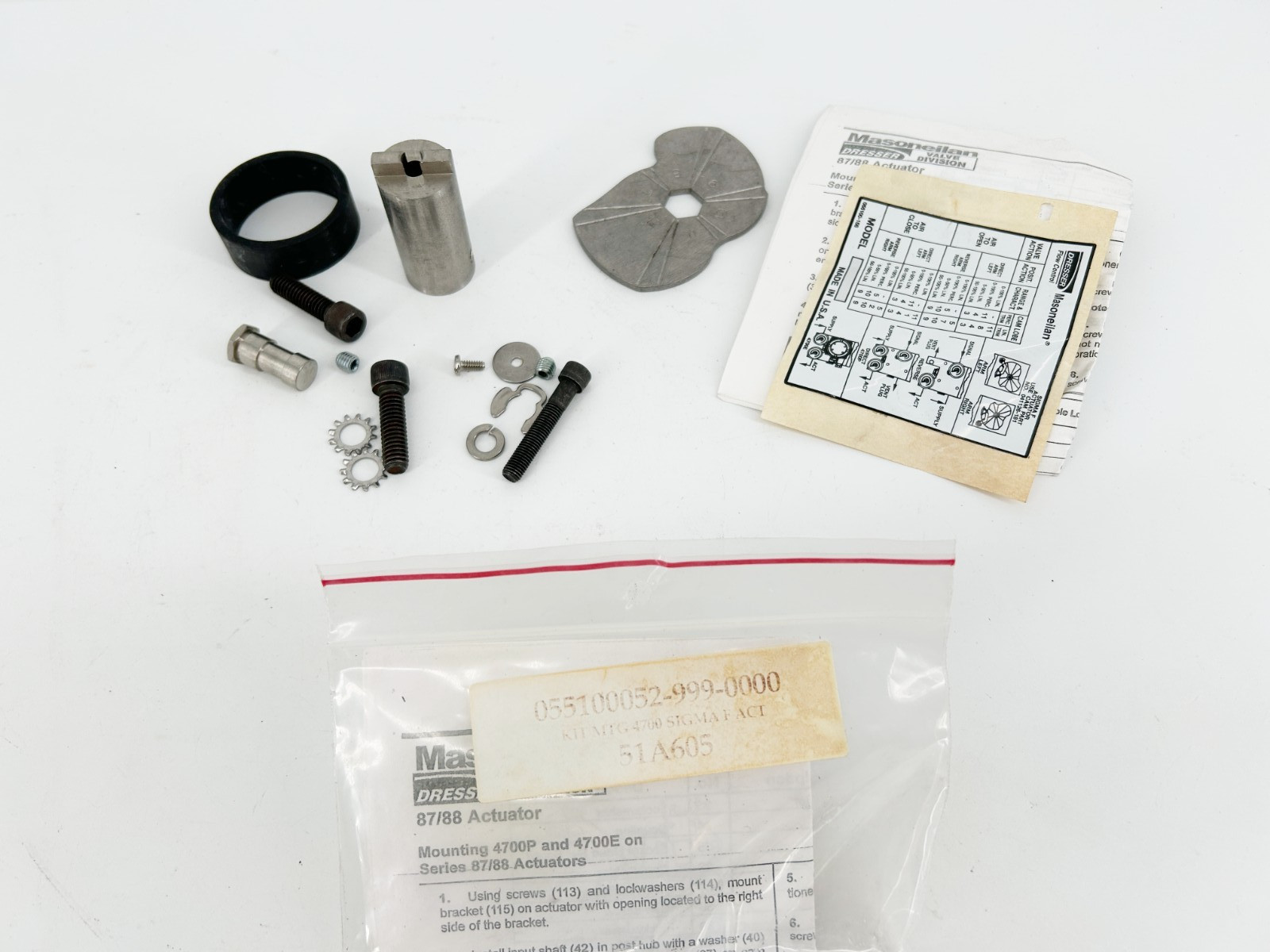 New Masoneilan 055100052-999-0000 KIT MTG 4700 SIGMA F ACT 51A605