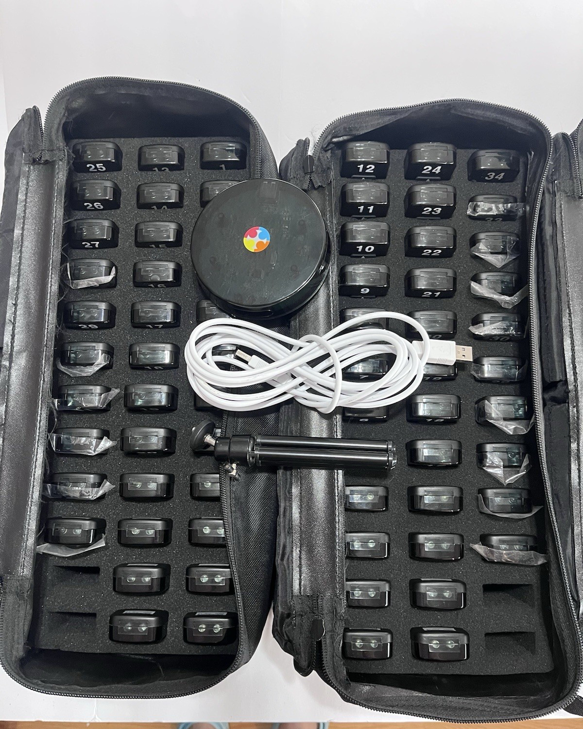 ALL In Learning Clicker Remote Lot - 136 Student Response Remotes + 2 Dongles