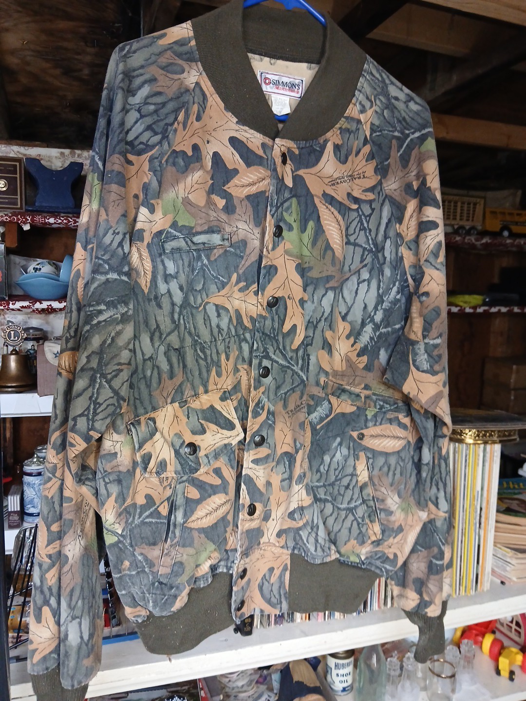 Vintage Simmons Master Guide Hunting Jacket XL Mossy Oak Jacket Made In USA