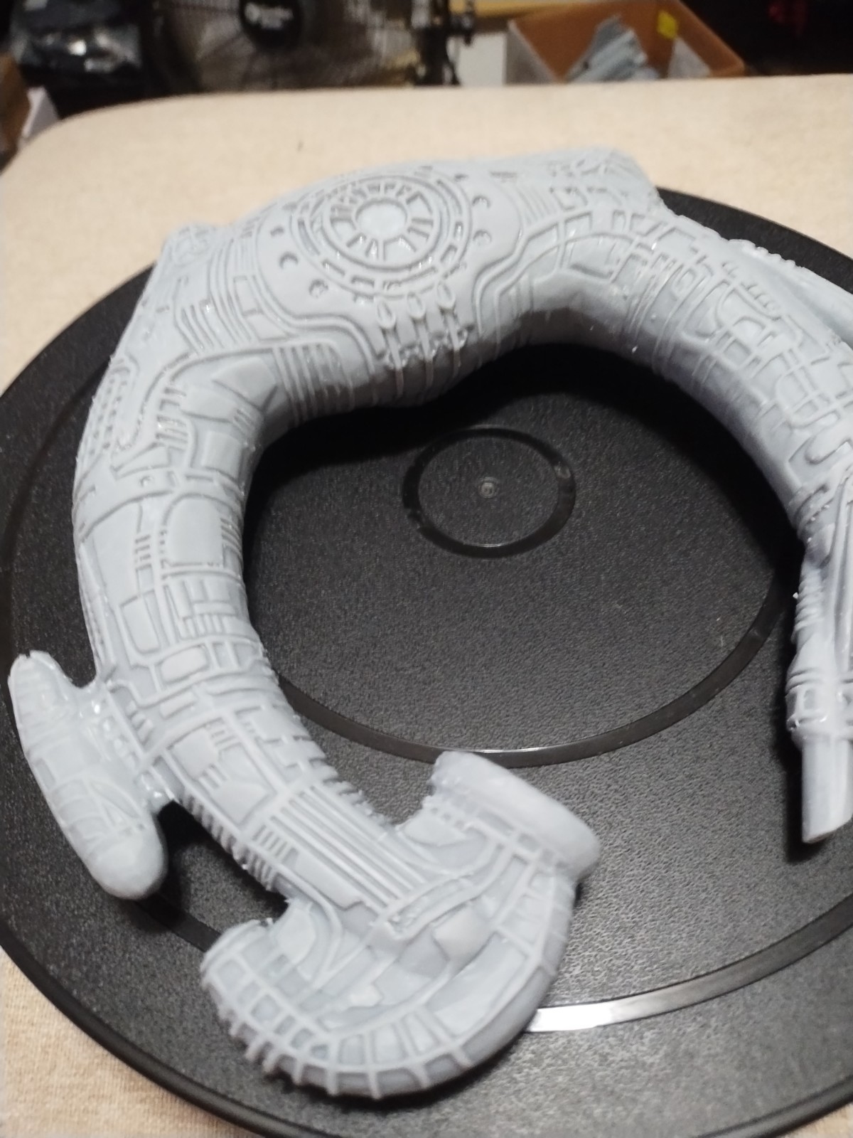 Alien Juggernaut ship 3D Resin Print Measures 7.5" X 8"