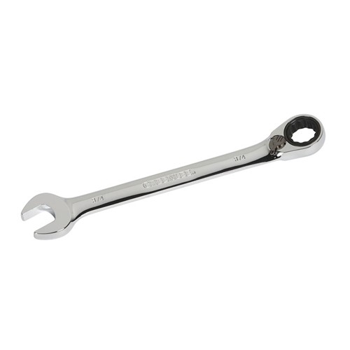 Greenlee 0354-19 3/4" Polished Chrome Combination Ratcheting Wrench