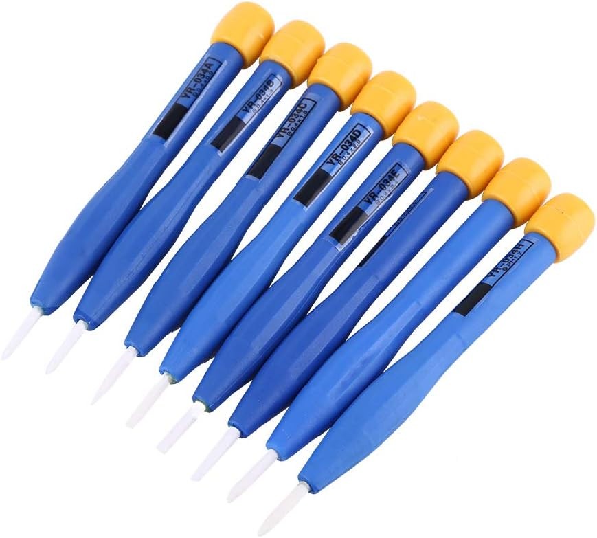 Slotted Ceramic Alignment Screwdriver Tool Set, Blue