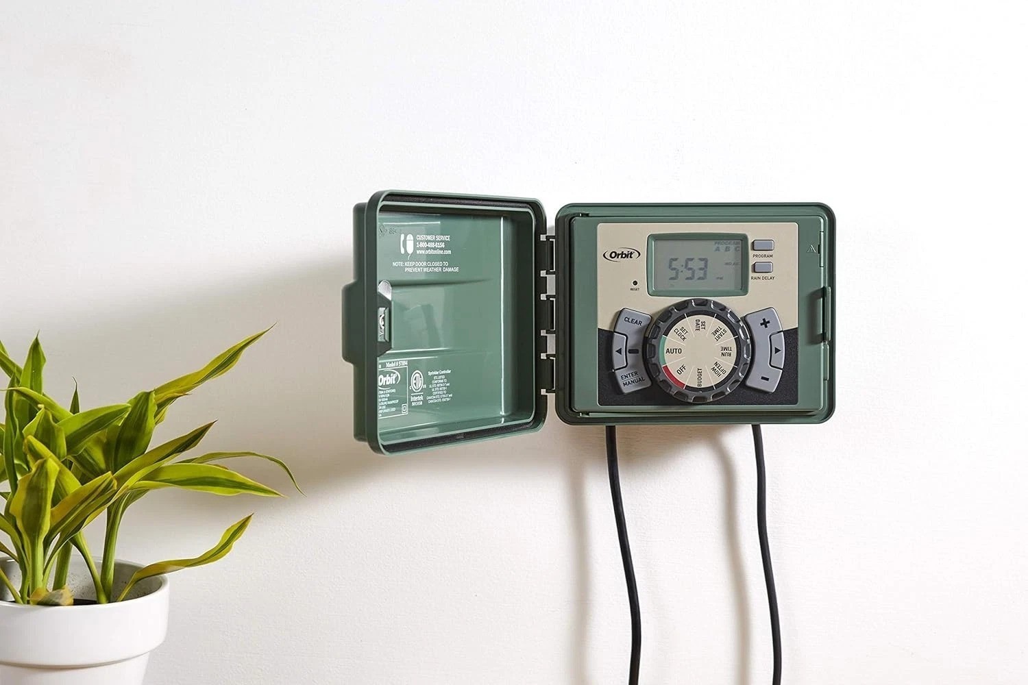 12-Station Outdoor Swing Panel Sprinkler System Timer