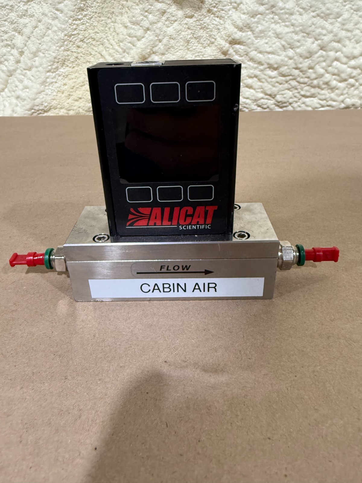 Alicat M-100SLPM-TFT/CM Digital Gas Mass Flow Meter - Color Display