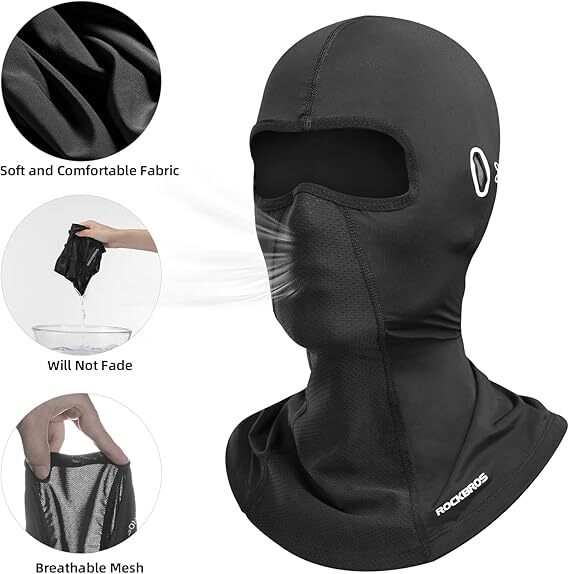 ROCKBROS Summer Balaclava Face Mask Cooling Neck Gaiter Breathable Face Covering