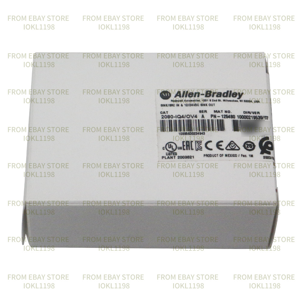 New Factory Sealed AB 2080-IQ4OV4 Micro800 8 Point Digital Combo  Allen Bradley