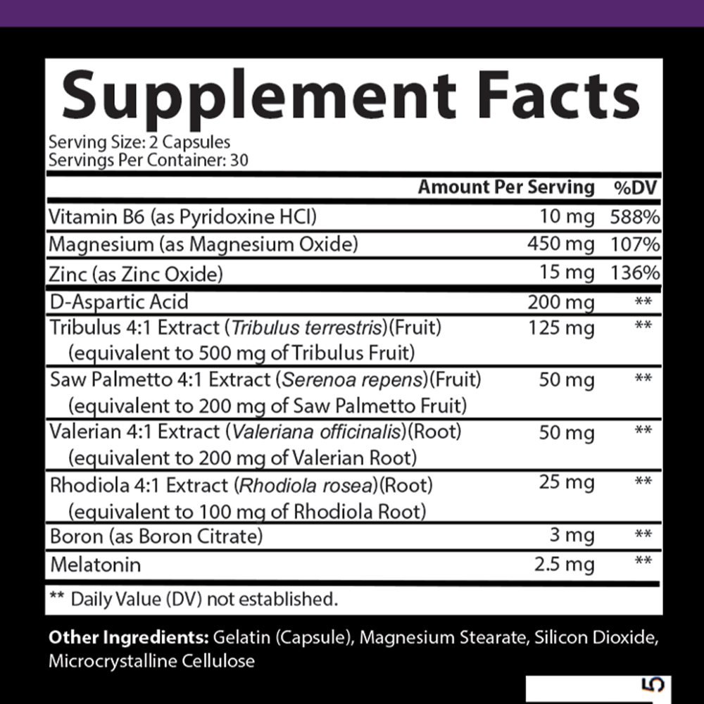 Angry Supplements Monster Test Test Booster Capsules 120ct + Monster PM Sleep