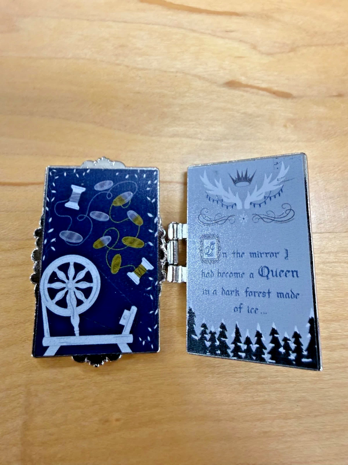 Owlcrate Treasured Tomes Pin Spinning Silver Naomi Novik 7 Of 12 Pin Only