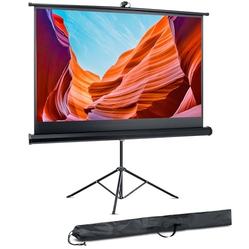 PYLE PROJECTOR SCREEN WITH STAND - 100-INCH FLOOR STANDING - Scratch & Dent