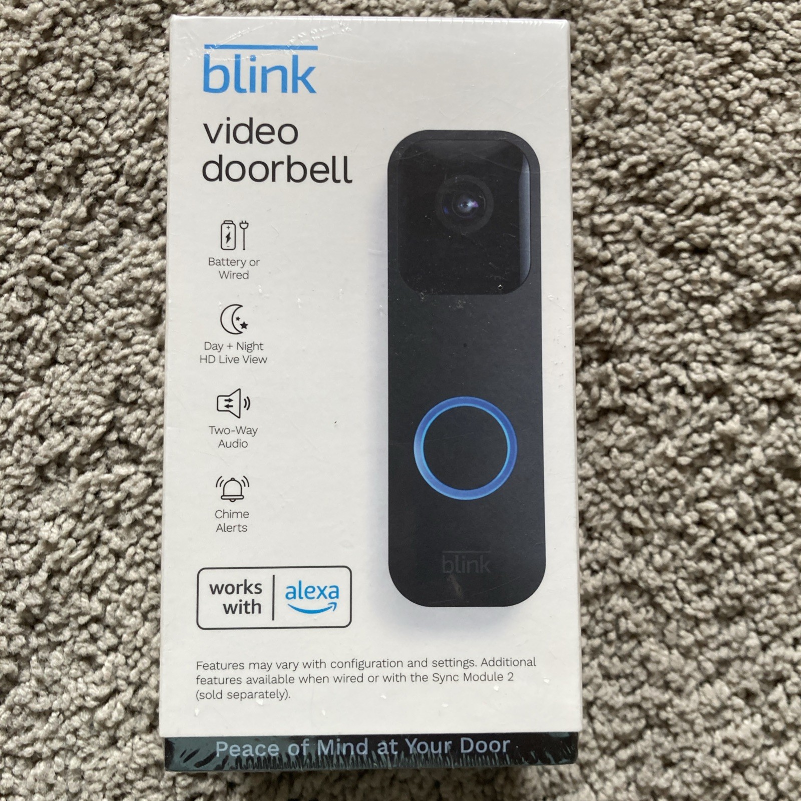 New Blink Video Doorbell, Works With Alexa, Battery Or Wired, Hd Live View Audio
